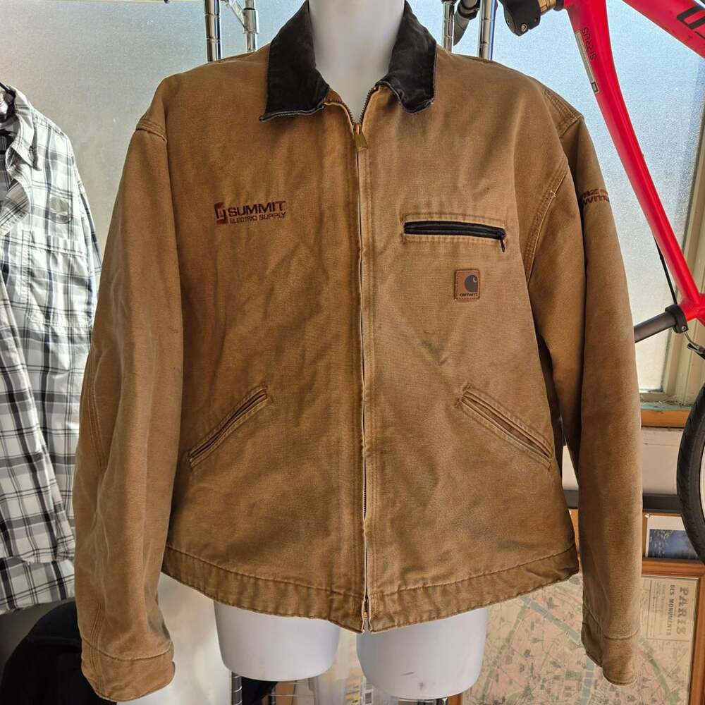 Carhartt J97 BRN Detroit Jacket Size 2XL Regular Brown